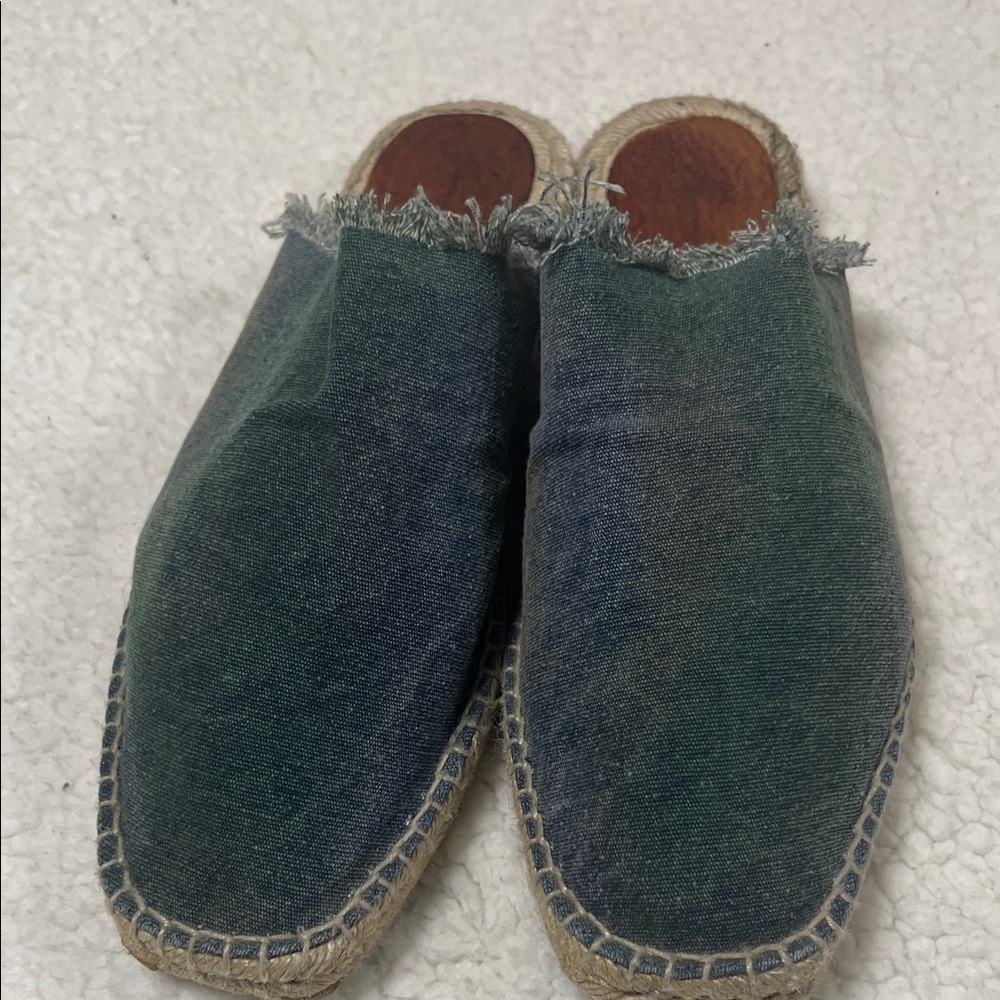 Free People Seaside blue Denim Espadrilles 39/8.5 in Free People